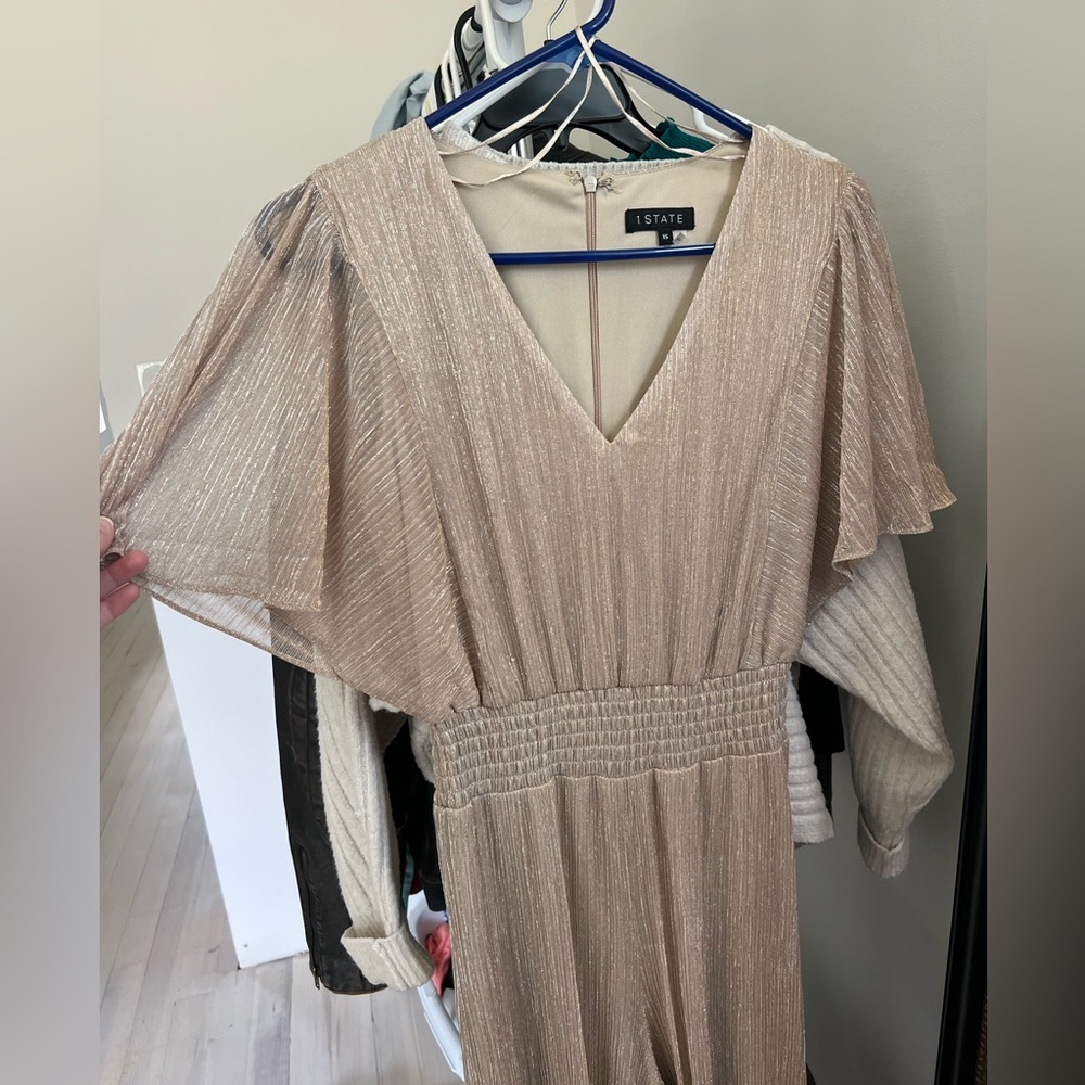 Gold Shiny Jumpsuit